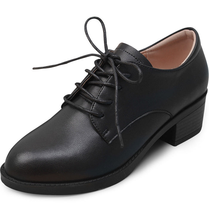 British Style Leather Retro Flat Shoes | Gift Shoes