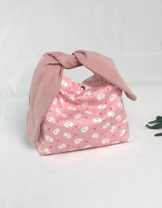 Bunny Ear Flower Canvas Lunch Bag Accessories 21.00