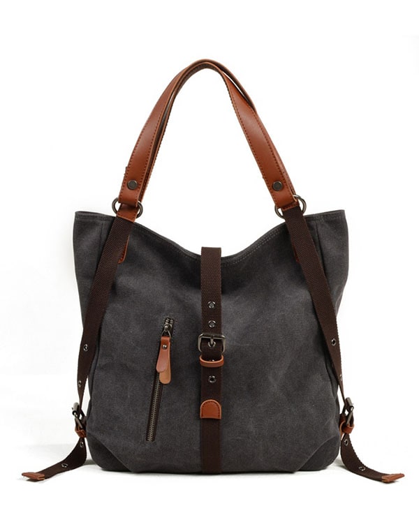 Luxury Canvas Backpack & Shoulder Bag