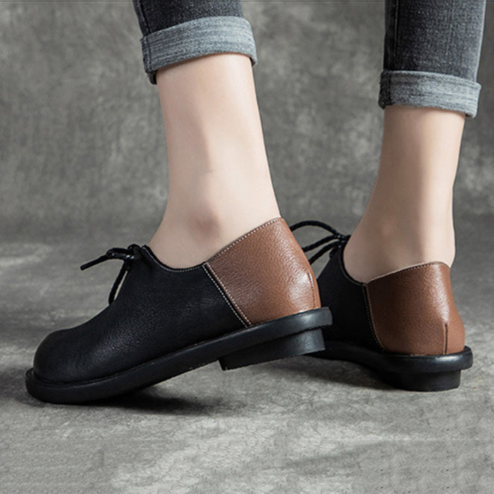 Casual Comfortable Leather Flat Shoes | Gift Shoes