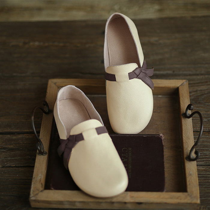 Casual Handmade Flat Leather Women's Shoes | Gift Shoes