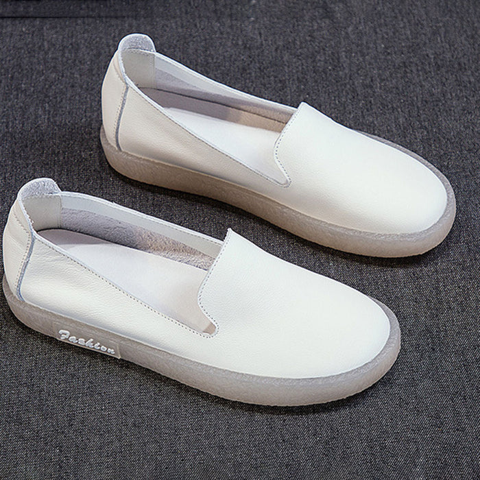 Casual Soft Women's Flats-White | 35-41