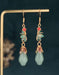 Chinese Style Enamel Painted Magnolia Earrings Accessories 19.80