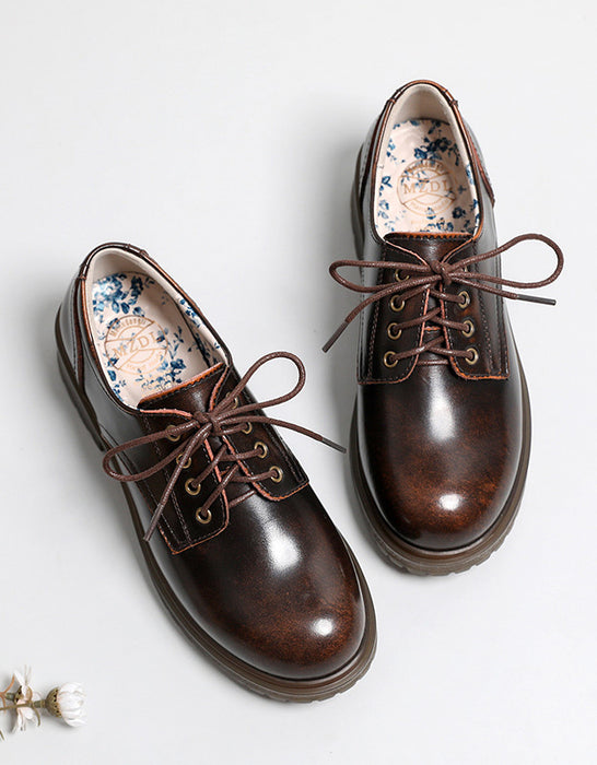 Classic Round Head Lace-up Mary Jane Shoes Feb Shoes Collection 2023 78.00