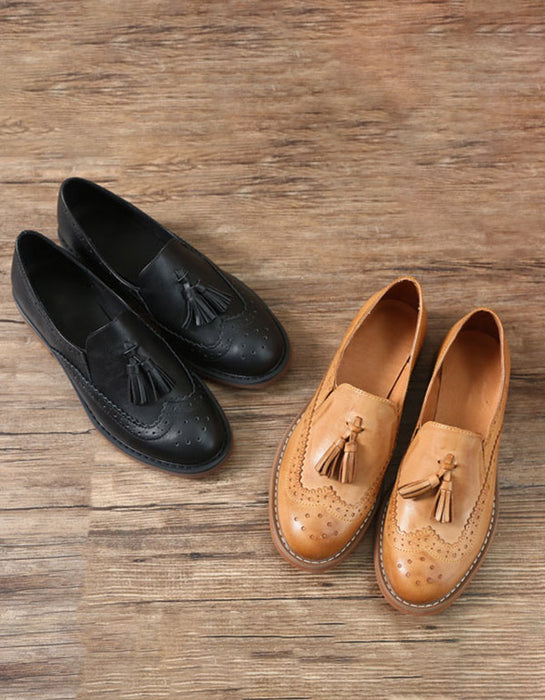 Classic Tassel Carved Vintage Oxford Shoes March New 2020 118.00
