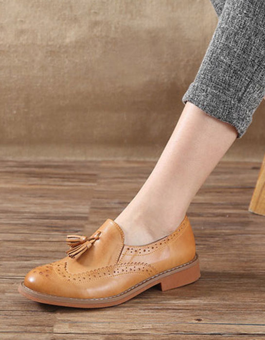Classic Tassel Carved Vintage Oxford Shoes March New 2020 118.00