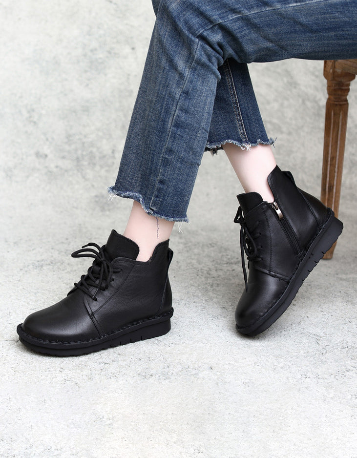 comfortable lace up boots