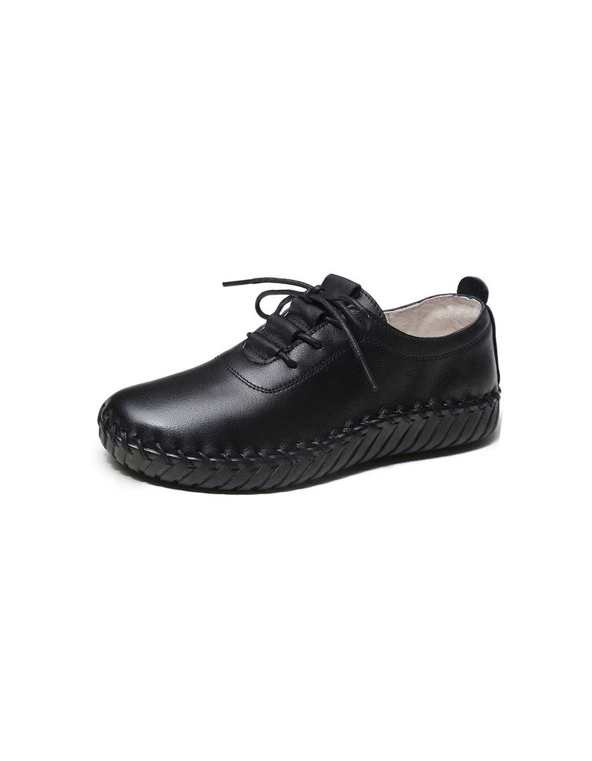 Comfortable Leather Soft Sole Laceup Shoes — Obiono