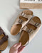 Comfortable Soft Thick Sole Double Buckles Slippers April Shoes Collection 2023 98.90