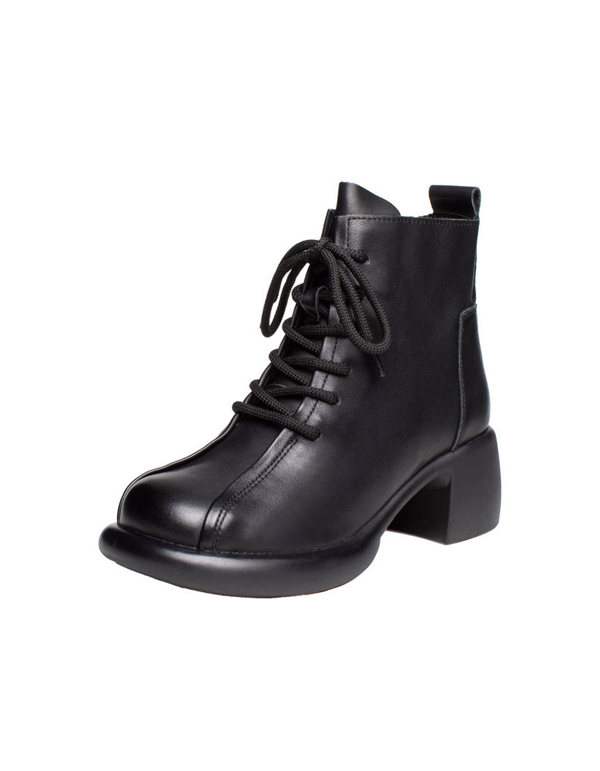 Women's Ankle Boots Retro Leather — Obiono