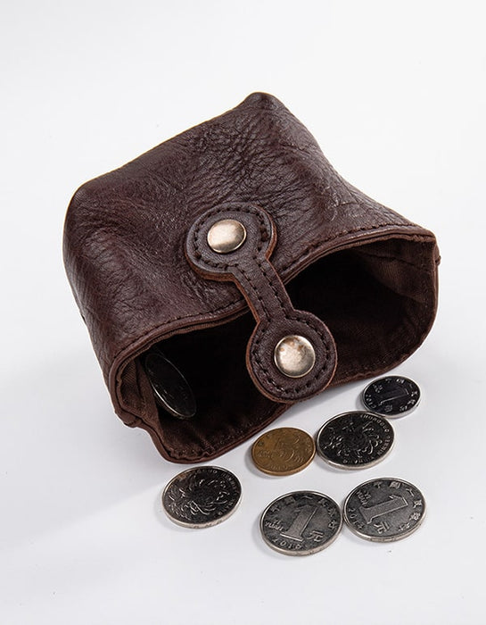 Cowhide Vintage Leather Coin Purse Accessories 25.80