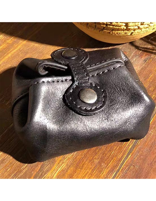 Cowhide Vintage Leather Coin Purse Accessories 25.80