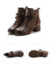 Crocodile Pattern Comfy Retro Chunky Boots Sep Shoes Collection 2022 78.00
