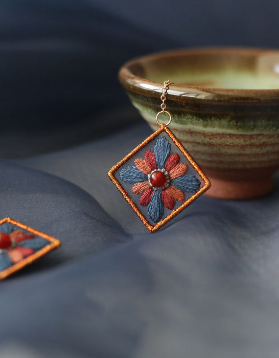 DIY Embroidery Earrings Gift Accessories 38.00