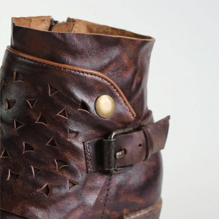 Distressed Handmade Retro Boots 35-41 | Gift Shoes