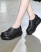 Embossed Handmade Leather Retro Wedge Shoes Jan Shoes Collection 2022 83.50