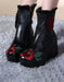 Ethnic Style Handmade Embroidery Wedge Boots Dec Shoes Collection 2021 87.30