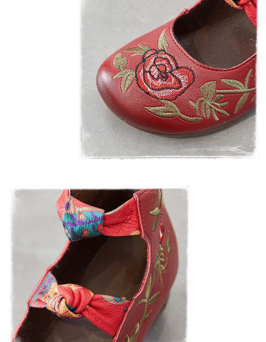 Ethnic Style Retro Embroidered Chunky Sandals March Shoes Collection 2022 75.00