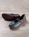 Ethnic Style Retro Leather Flat Shoes Handmade 