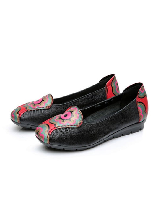 Ethnic Style Retro Print Women's Shoes