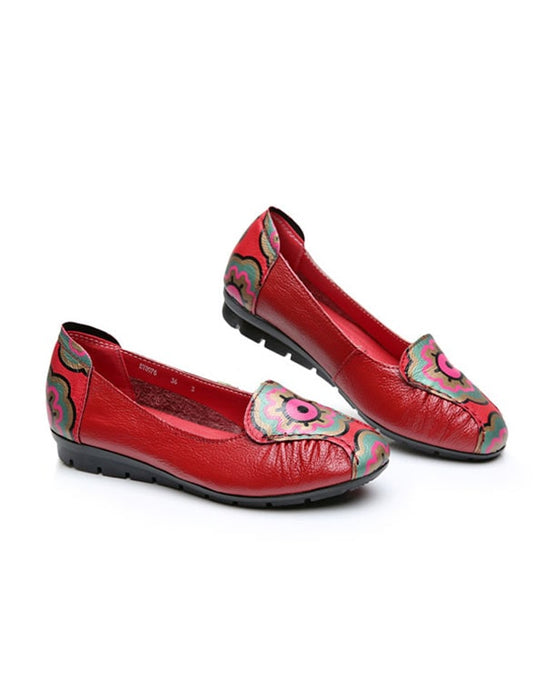 Ethnic Style Retro Print Women's Shoes