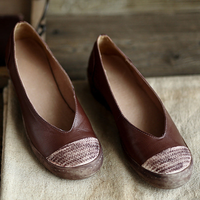 Handmade Leather Women's Flat Shoes | Gift Shoes
