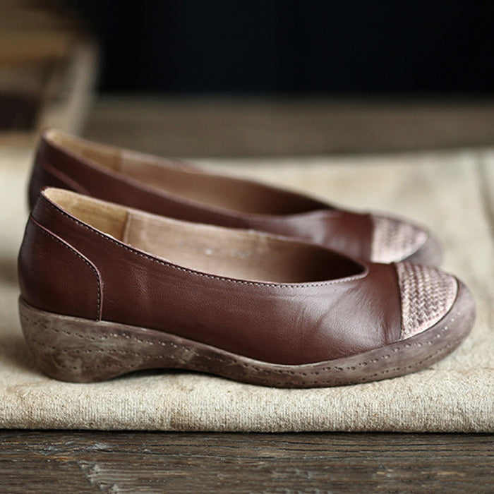 Handmade Leather Women's Flat Shoes | Gift Shoes