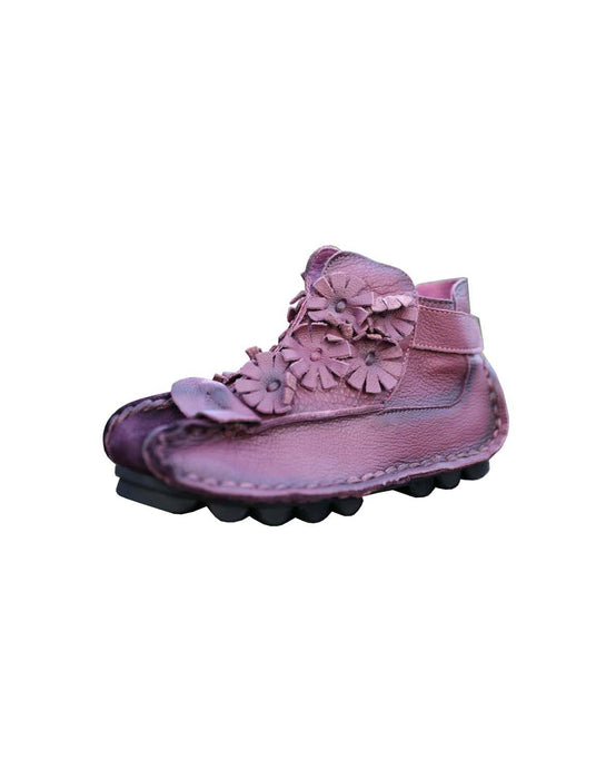 Ethnic Soft Bottom Retro Flat boots|Gift Shoes November New 2019 79.00