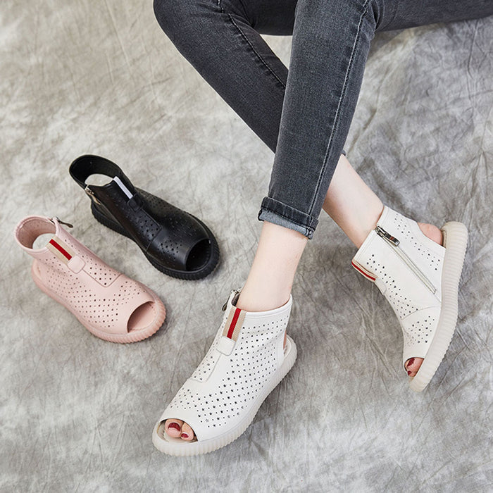 Casual Hollow Open Toe Sandals | Gift Shoes