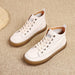 Women's Leather Casual Ankle Sneakers White | Gift Shoes Jan New 2020 75.00
