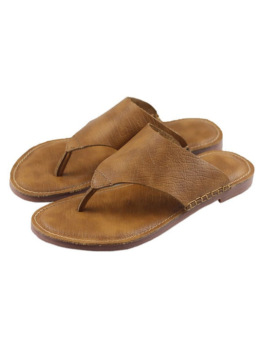 Flip-Flops Summer Handmade Leather Slippers