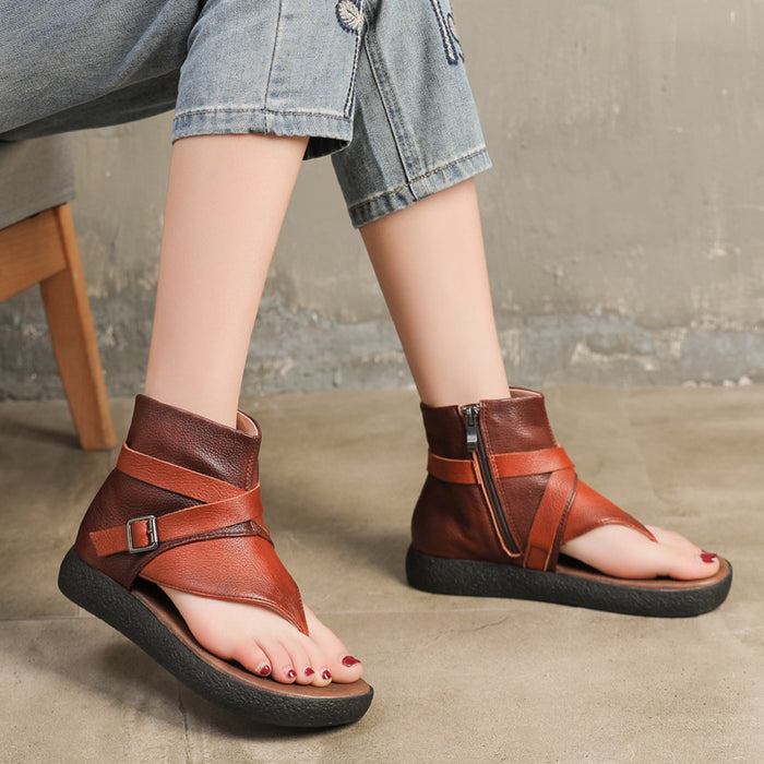 Summer Flip-Flops Women's Retro Flat Sandals — Obiono