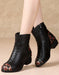 Floral Printed Plush Retro Chunky Boots Dec New Trends 2020 63.70