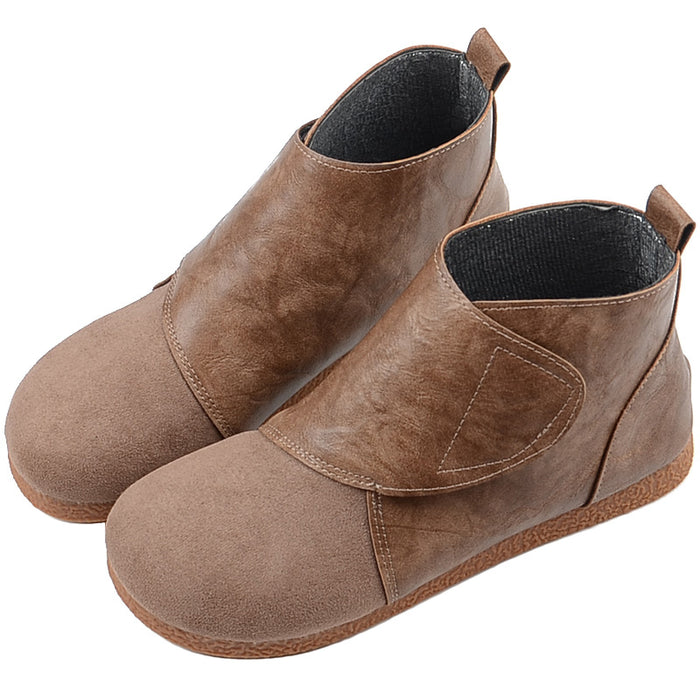 women's flat dress boots Autumn Flat Simple Fashion Women's Casual Boots l Gift Shoes 35 / Khaki Plush
