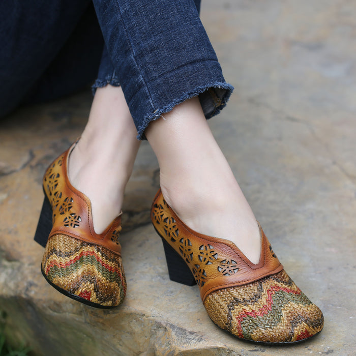 Hand-Woven Retro Ethnic Women's Shoes