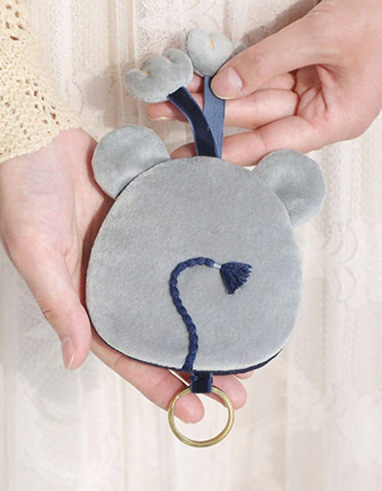 Hand-embroidered DIY Key Bag Holder Birthday Gift