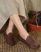 Hand-woven Soft Leather Comfortable Flats Women Dec Shoes Collection 2021 78.70