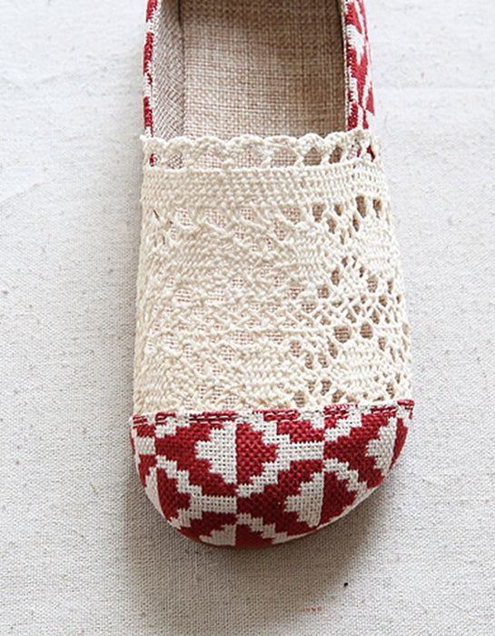 Handmade Comfortable Linen Women's shoes Flat Feb New Trends 2021 53.50