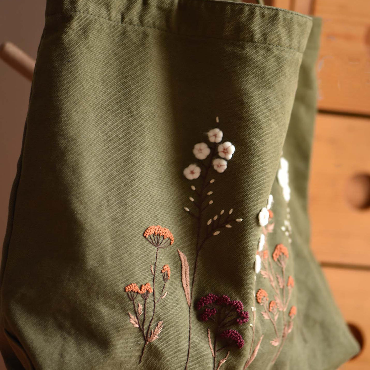 Handmade DIY Embroidery Flowers Bag (Including DIY materials) — Obiono