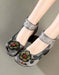 Handmade Ethnic Style Flowers Chunky Shoes June Shoes Collection 2021 69.90