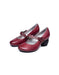 Handmade Retro Flower Velcro Elegant Chunky Heels June Shoes Collection 2022 84.60