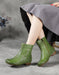 Handmade Front Embossing Retro Flat Boots Feb Shoes Collection 2023 98.80