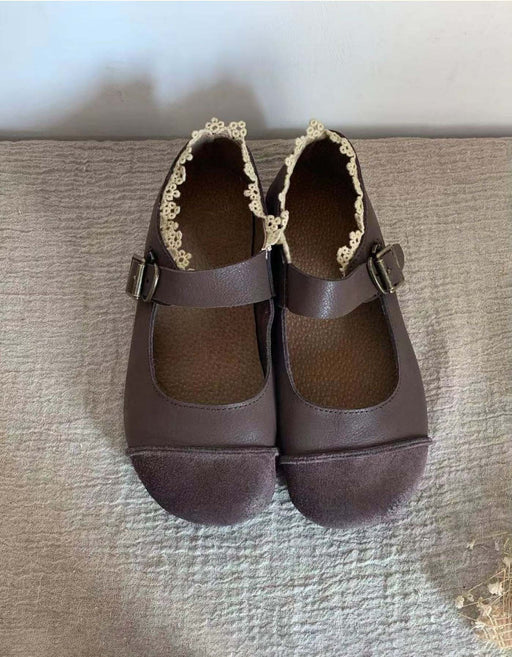 Handmade Lace Stitching  Retro Flats Spring March Shoes Collection 2022 71.00