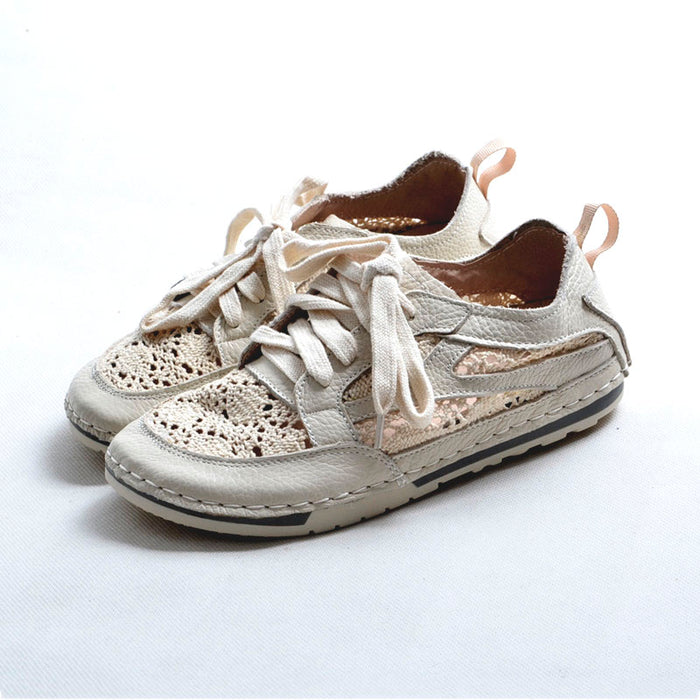 Handmade Leather Comfortable Lace Casual Shoes