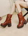 Handmade Platform Leather Mid-calf Boots Sep Shoes Collection 2022 288.00