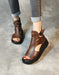 Handmade Retro Ankle Strap Open Toe Sandals April Shoes Trends 2021 80.40