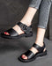 Handmade Retro Leather Big Buckle Sandals May Shoes Collection 2022 79.90