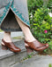 Handmade Retro Leather Chunky Heels July New Arrivals 2020 74.30