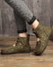 Handmade Retro Leather Hollow Sandals Boots March Shoes Collection 2022 89.80