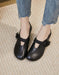 Handmade Retro Leather Spring Chunky Shoes March Shoes Collection 2022 69.99